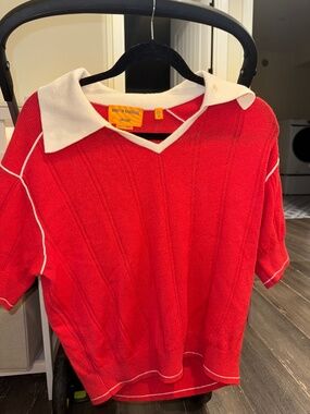Guest In Residence 100% Cashmere Pele Polo Sweater NWT Medium